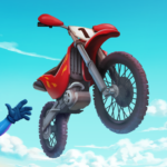 airborne motocross bike racing