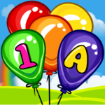 balloon pop kids learning game