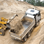 dumper truck transport driving