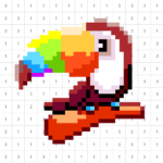 pixel by number art puzzle