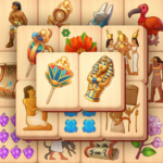 pyramid of mahjong tile match